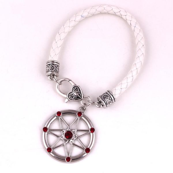 charm bracelets pentagram crystals leather bracelet, wicca ,pentagram pentacle pagan warlock, Golden;silver
charm bracelets pentagram crystals leather bracelet, wicca ,pentagram pentacle pagan warlock, Golden;silver