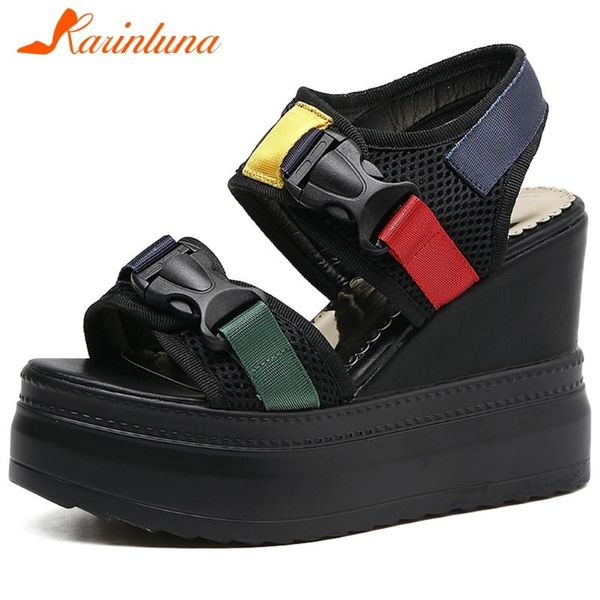 sandals karin brand design female casual street platform wedges high heels women summer fashion beach shoes, Black
sandals karin brand design female casual street platform wedges high heels women summer fashion beach shoes, Black
