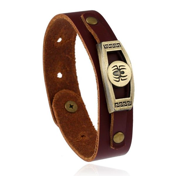 tennis trendy antique bronze charm spider pattern belt bracelets brown genuine leather flat bangles for women men wrist jewelry gifts, Golden;silver
tennis trendy antique bronze charm spider pattern belt bracelets brown genuine leather flat bangles for women men wrist jewelry gifts, Golden;silver