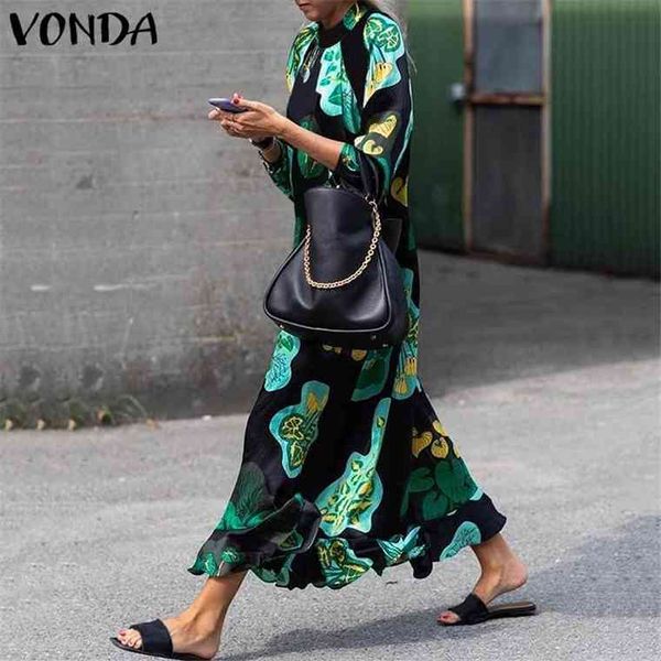 vonda women maxi vintage floral printed long sleeve loose beach sundress 2021 summer dress plus size casual vestidos, Black;gray
vonda women maxi vintage floral printed long sleeve loose beach sundress 2021 summer dress plus size casual vestidos, Black;gray