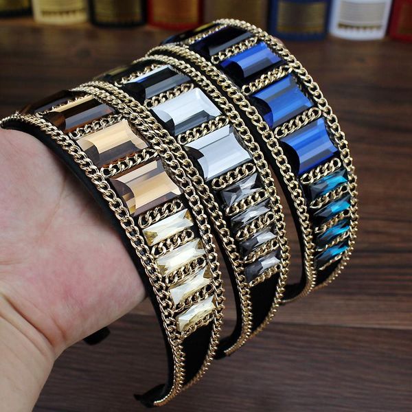 hair clips & barrettes wide sparkly royal blue crystal glass headband rhinestone hairband for women fashion accessories, Golden;silver
hair clips & barrettes wide sparkly royal blue crystal glass headband rhinestone hairband for women fashion accessories, Golden;silver