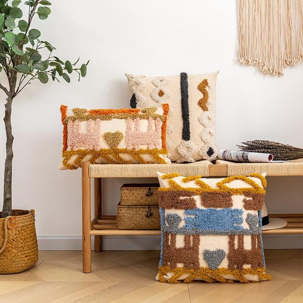 cushion/decorative pillow plush geometry cotton sofa decor cushion cover moroccan flocking colorful ethnic style pillowcase girl room chair
cushion/decorative pillow plush geometry cotton sofa decor cushion cover moroccan flocking colorful ethnic style pillowcase girl room chair