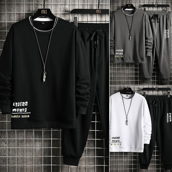 new 2021 autumn sports long sve pullover round neck sweater men's fashion leisure two-piece suit, Gray
new 2021 autumn sports long sve pullover round neck sweater men's fashion leisure two-piece suit, Gray