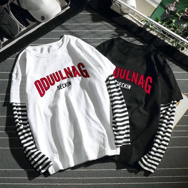 2021 t-shirt mens spring new brand hip-hop stripe splicing summer tee fake two pieces long sleeve men t shirt jw9h, Black
2021 t-shirt mens spring new brand hip-hop stripe splicing summer tee fake two pieces long sleeve men t shirt jw9h, Black