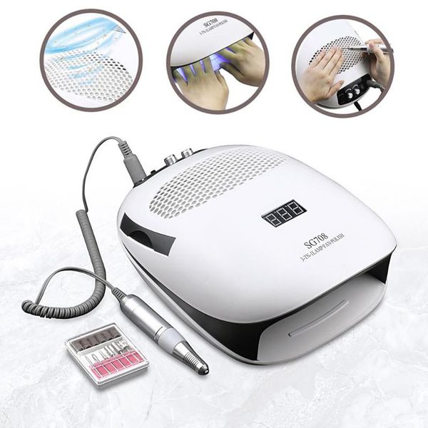 nail art equipment 140w 3 in 1 uv led lamp & vacuum cleaner dust collector drill machine 40w power strong powerful collect, Silver
nail art equipment 140w 3 in 1 uv led lamp & vacuum cleaner dust collector drill machine 40w power strong powerful collect, Silver