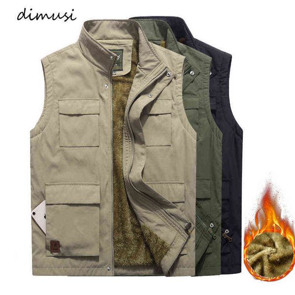 dimusi winter men vest casual outdoor loose warm waistcoats mens thermal vests jackets multi-pocket sleeveless jackets clothing y1122, Black;brown
dimusi winter men vest casual outdoor loose warm waistcoats mens thermal vests jackets multi-pocket sleeveless jackets clothing y1122, Black;brown