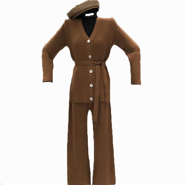 two piece dress lanmrem 2021 spring v-neck full sleeves single breasted knits cardigan and high waist length pants suit wk26012, White
two piece dress lanmrem 2021 spring v-neck full sleeves single breasted knits cardigan and high waist length pants suit wk26012, White