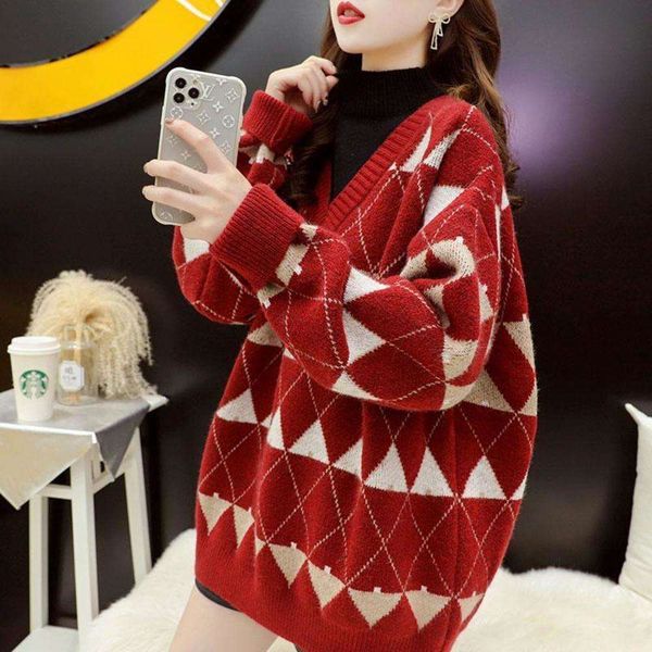 two red large high necked wear sweaters fake women's loose lazy wind autumn 2020 new winter luxury, White;black
two red large high necked wear sweaters fake women's loose lazy wind autumn 2020 new winter luxury, White;black