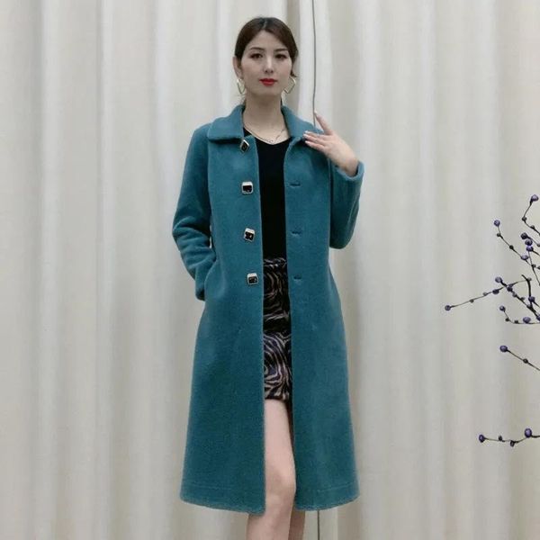 women's fur & faux female 2021 autumn winter coat small particles sheep shearing long haining real wool square collar, Black
women's fur & faux female 2021 autumn winter coat small particles sheep shearing long haining real wool square collar, Black
