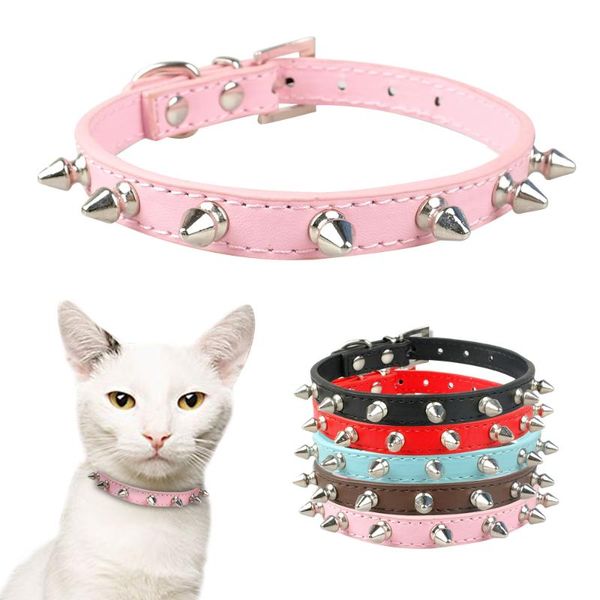 cat collars & leads cool dog collar cats leather spiked studded for small medium dogs chihuahua 5 colors
cat collars & leads cool dog collar cats leather spiked studded for small medium dogs chihuahua 5 colors