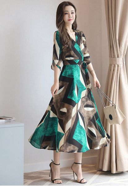 2021 new ete robe femme vestido floral korea style women elegant slim es vestidos mujer beach chiffon wxf71 qz04, Black;gray
2021 new ete robe femme vestido floral korea style women elegant slim es vestidos mujer beach chiffon wxf71 qz04, Black;gray
