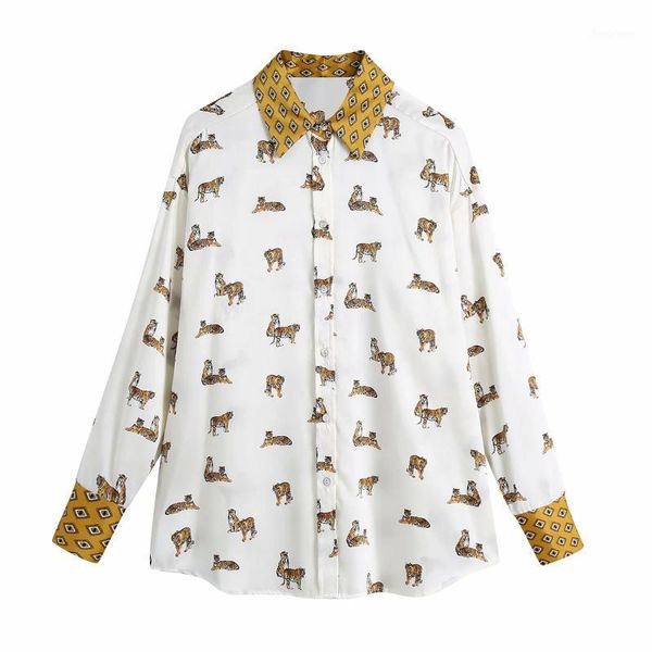 casual woman loose white tiger print satin shirts 2021 spring chic ladies patchwork blouses female vintage oversized women's &
casual woman loose white tiger print satin shirts 2021 spring chic ladies patchwork blouses female vintage oversized women's &