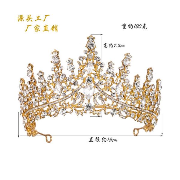 hair clips & barrettes vintage queen crown crystal rhinestone bridal tiara for bride girls bridesmaid elegant wedding suitable christmas, Golden;silver
hair clips & barrettes vintage queen crown crystal rhinestone bridal tiara for bride girls bridesmaid elegant wedding suitable christmas, Golden;silver