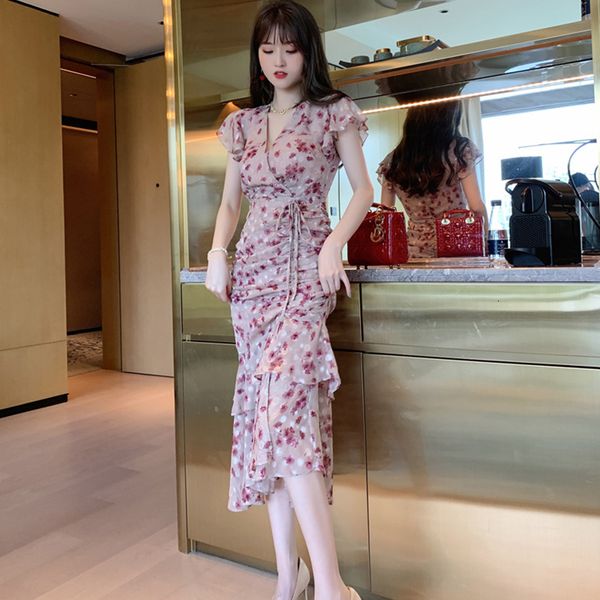 new arrival fashion beach women elegant summer v-neck short sleeve temperament ol chiffon ruffle print mermaid dress tmkr, White;black
new arrival fashion beach women elegant summer v-neck short sleeve temperament ol chiffon ruffle print mermaid dress tmkr, White;black