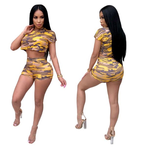 women's tracksuits women summer two piece set tracksuit short sleeve o-neck +shorts pant ladies casual camo printed outfits sporting se, Gray
women's tracksuits women summer two piece set tracksuit short sleeve o-neck +shorts pant ladies casual camo printed outfits sporting se, Gray