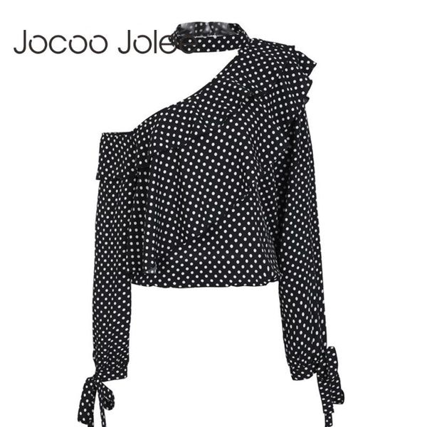 women's blouses & shirts jocoo jolee one shoulder polka dot blouse shirt retro ruffle lantern sleeve chiffon bow women summer 2021, White
women's blouses & shirts jocoo jolee one shoulder polka dot blouse shirt retro ruffle lantern sleeve chiffon bow women summer 2021, White