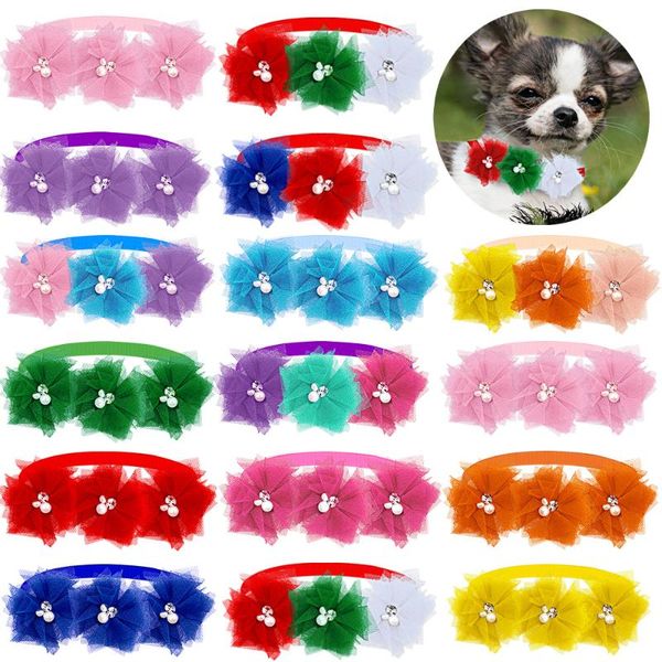 dog apparel 50/100pcs fashion bow tie flower collar lace diamod accessories small dogs cat puppy bowtie bowties pet supplies
dog apparel 50/100pcs fashion bow tie flower collar lace diamod accessories small dogs cat puppy bowtie bowties pet supplies
