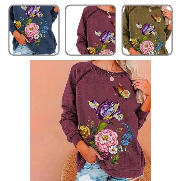 women's hoodies & sweatshirts warm classic butterflies floral print pullover sweatshirt lightweight autumn blouse outerwear, Black
women's hoodies & sweatshirts warm classic butterflies floral print pullover sweatshirt lightweight autumn blouse outerwear, Black