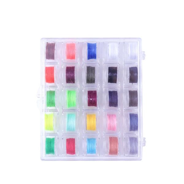25 pcs sewing machine bobbins spools and assorted colors sewing thread transparent storage case, Black
25 pcs sewing machine bobbins spools and assorted colors sewing thread transparent storage case, Black