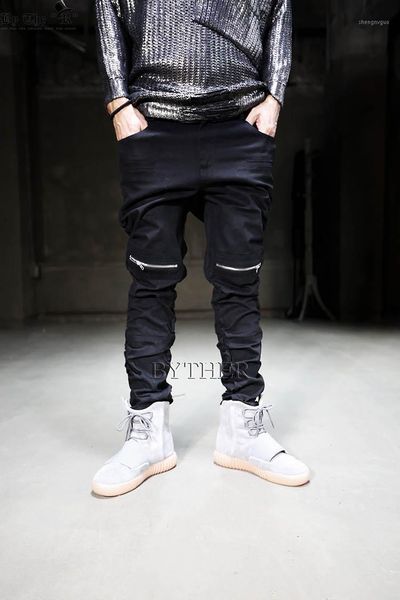 27-44 2021 men's clothing gd hair stylist fashion punk gothic hip hop casual pants plus size singer costumes, Black
27-44 2021 men's clothing gd hair stylist fashion punk gothic hip hop casual pants plus size singer costumes, Black