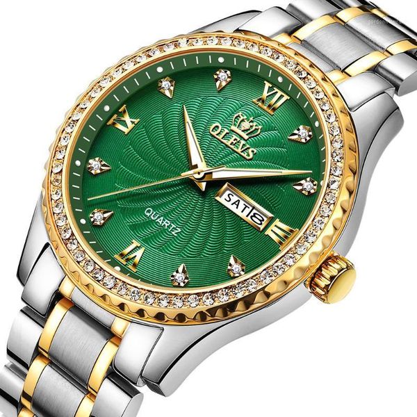 gem green diamond high-end men's watch tungsten steel bracelet waterproof wristwatches, Slivery;brown
gem green diamond high-end men's watch tungsten steel bracelet waterproof wristwatches, Slivery;brown
