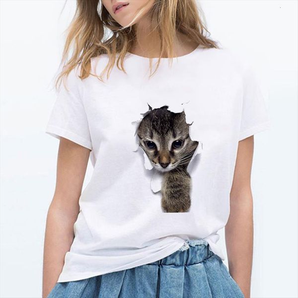 charmed 3d cat print casual womens harajuku summer short sleeve 0 neck aesthetic femme clothing, White
charmed 3d cat print casual womens harajuku summer short sleeve 0 neck aesthetic femme clothing, White