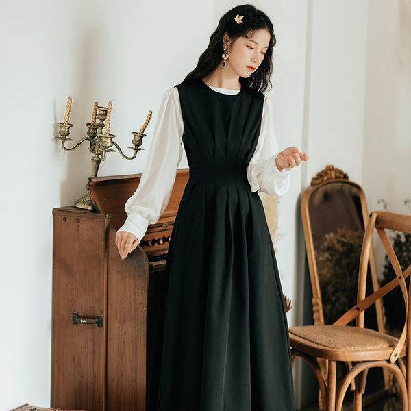 casual dresses 2021 fashion women's clothing autumn o-neck tank sleeveless vintage women, Black;gray
casual dresses 2021 fashion women's clothing autumn o-neck tank sleeveless vintage women, Black;gray