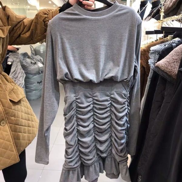 2021 New Fashion Summer Streetwear Sleeve Long Waist Thin Tempers Around the Neck Solid Color Dress Plissado Feminine Ca95, Black;gray
2021 New Fashion Summer Streetwear Sleeve Long Waist Thin Tempers Around the Neck Solid Color Dress Plissado Feminine Ca95, Black;gray