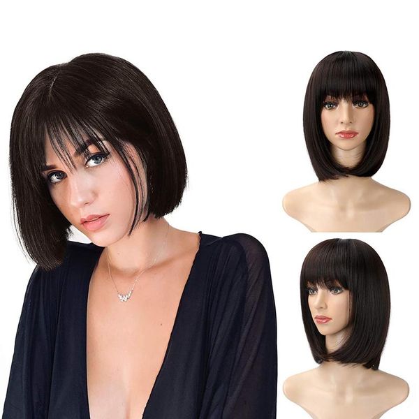 synthetic wigs xbwig short bob wig with bangs for women black party daily use shoulder length hair
synthetic wigs xbwig short bob wig with bangs for women black party daily use shoulder length hair