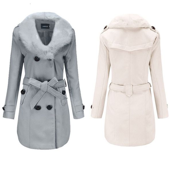 2021 new mid long women's windbreaker korean winter clothing button slim big collar double faced wool coat 4q5k, Black;brown
2021 new mid long women's windbreaker korean winter clothing button slim big collar double faced wool coat 4q5k, Black;brown