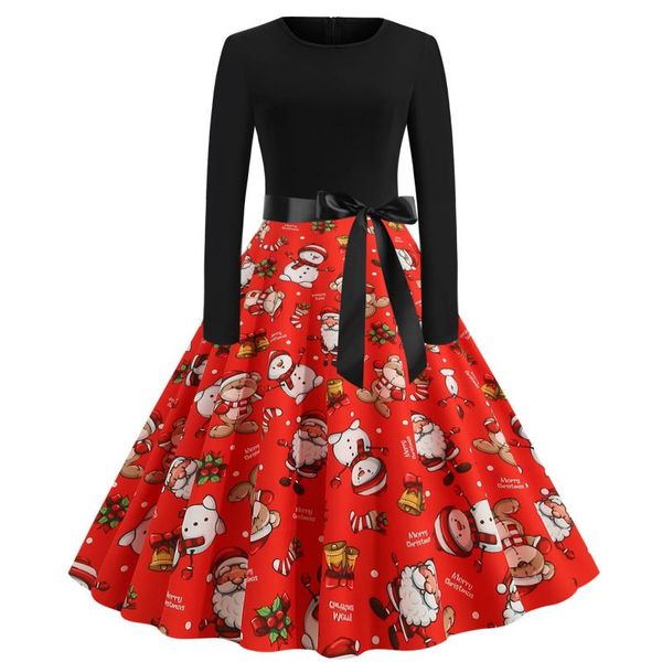 casual dresses 2022winter women christmas dress long sleeve vintage midi party vestidos robe femme santa snowflake print xmas clothes, Black;gray
casual dresses 2022winter women christmas dress long sleeve vintage midi party vestidos robe femme santa snowflake print xmas clothes, Black;gray