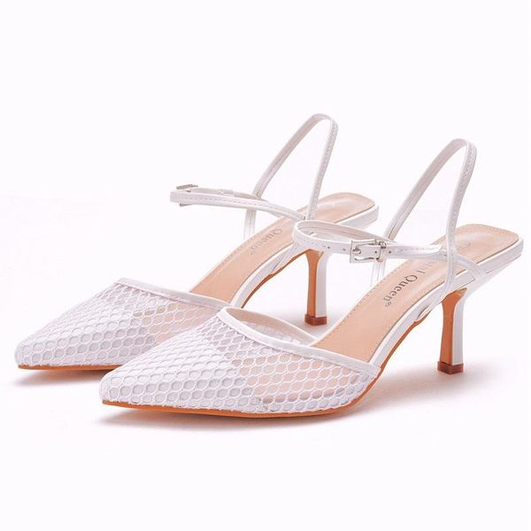 sandals summer 7 cm white mesh breathable pointed stiletto hollow wedding high-heeled all-match large size for women, Black
sandals summer 7 cm white mesh breathable pointed stiletto hollow wedding high-heeled all-match large size for women, Black