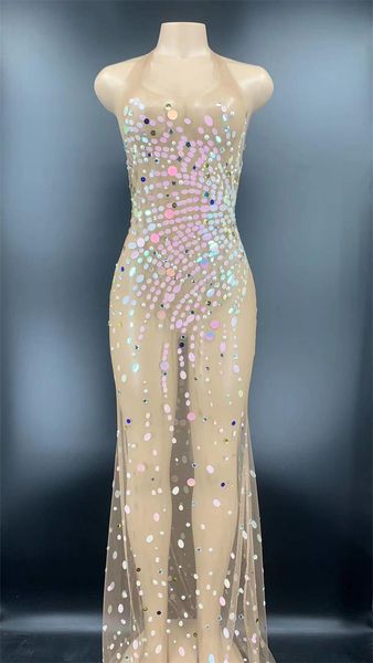colorful sequined club dress transparent long dress women birthday celebrate prom party dress singer bar club stage show wear, Black;red
colorful sequined club dress transparent long dress women birthday celebrate prom party dress singer bar club stage show wear, Black;red