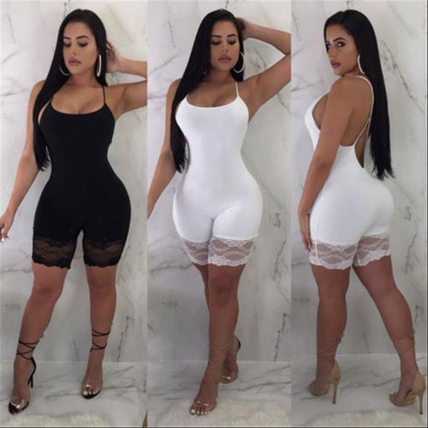 ladies fashion jumpsuit sleeveless skinny rompers for women backless short playsuits summer solid lace shorts, Black;white
ladies fashion jumpsuit sleeveless skinny rompers for women backless short playsuits summer solid lace shorts, Black;white