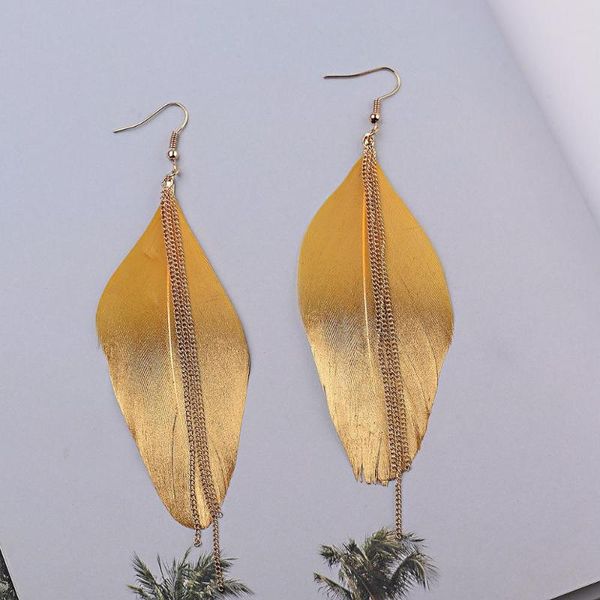 bohemian ethnic style long earrings exaggerated color long feather gold color spray paint chain tassel earrings 2021 popular, Silver
bohemian ethnic style long earrings exaggerated color long feather gold color spray paint chain tassel earrings 2021 popular, Silver