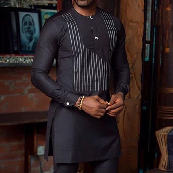 men's casual shirts shirt black men muslim summer 2021 islamic caftan marocain stripe asymmetric long sleeve man blouse blousa, White;black
men's casual shirts shirt black men muslim summer 2021 islamic caftan marocain stripe asymmetric long sleeve man blouse blousa, White;black