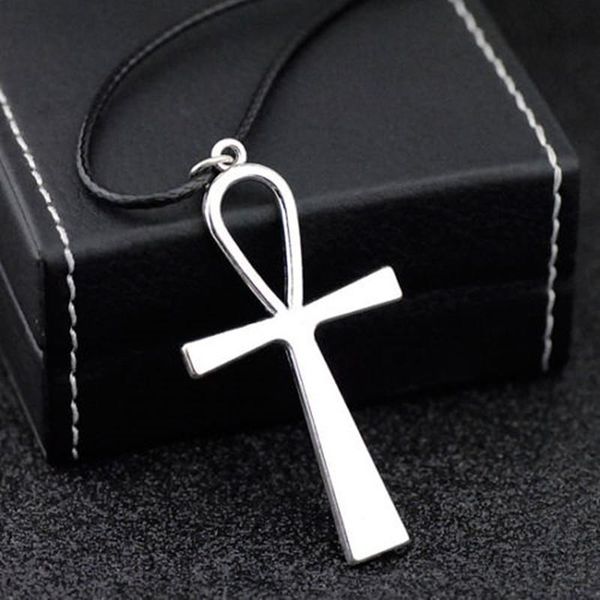 pendant necklaces gothic stainless steel cross necklace for women/men simple leather cord chain choker aesthetic jewellery gift, Silver
pendant necklaces gothic stainless steel cross necklace for women/men simple leather cord chain choker aesthetic jewellery gift, Silver