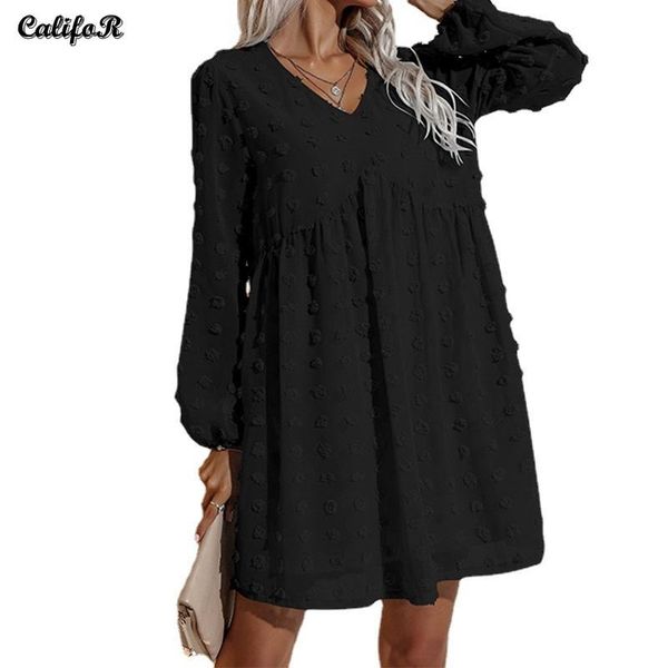 casual dresses loose dress vestidos elegantes para mujer woman clothes tunics lantern sleeve black swiss dot pom, Black;gray
casual dresses loose dress vestidos elegantes para mujer woman clothes tunics lantern sleeve black swiss dot pom, Black;gray