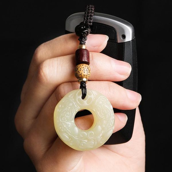 keychains wholesale chinese agate natural hand-carved harmony lucky green jade keychain ring phone strap car key chains, Silver
keychains wholesale chinese agate natural hand-carved harmony lucky green jade keychain ring phone strap car key chains, Silver