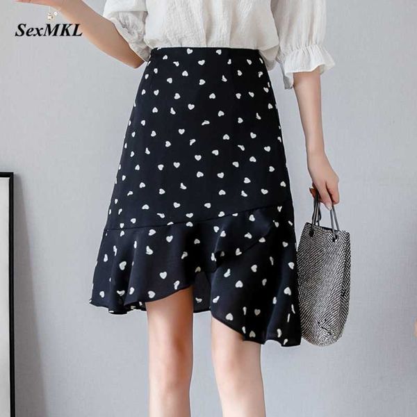 summer a line skirts womens fashion printed white high waist skirt ruffles korean clothing chiffon office black skirt 210528
summer a line skirts womens fashion printed white high waist skirt ruffles korean clothing chiffon office black skirt 210528