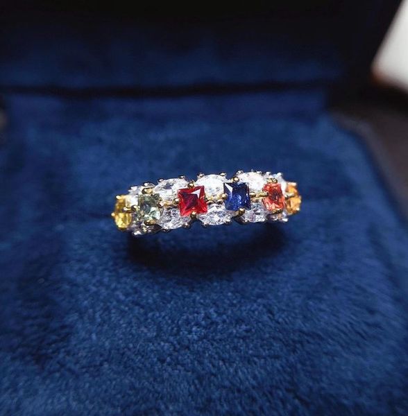 cluster rings fashion multi-color sapphire ring for daily wear 3mm natural silver solid 925 jewelry, Golden;silver
cluster rings fashion multi-color sapphire ring for daily wear 3mm natural silver solid 925 jewelry, Golden;silver