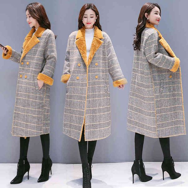 women's fur & faux mumuzi fake fur coat female lamb fall and winter thickening more velvet wool chess long female style parkas ouyl, Black
women's fur & faux mumuzi fake fur coat female lamb fall and winter thickening more velvet wool chess long female style parkas ouyl, Black