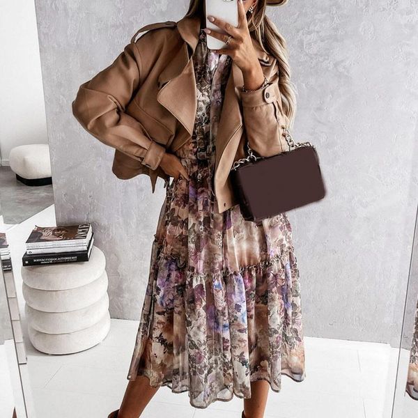 casual dresses women bohemian floral printed v-neck three quarter sleeve a-line ruffle midi dress fashion 2021 autumn female vestidos, Black;gray
casual dresses women bohemian floral printed v-neck three quarter sleeve a-line ruffle midi dress fashion 2021 autumn female vestidos, Black;gray