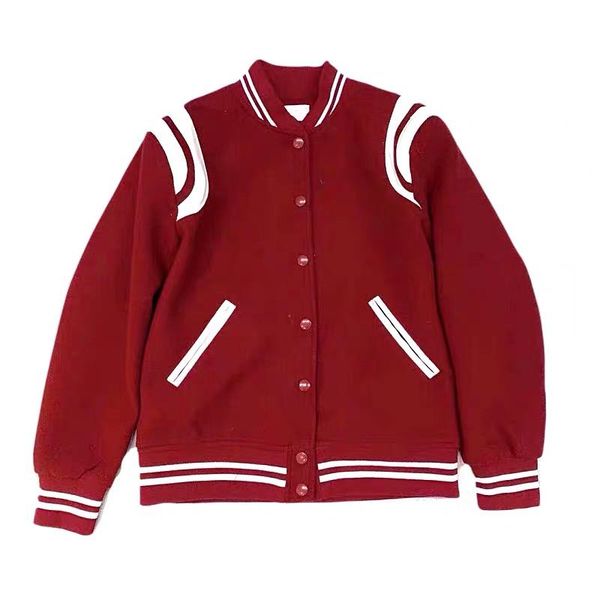 men's jackets high street classic baseball jacket men striped spliced solid color varsity college style casual coat fall winter, Black;brown
men's jackets high street classic baseball jacket men striped spliced solid color varsity college style casual coat fall winter, Black;brown
