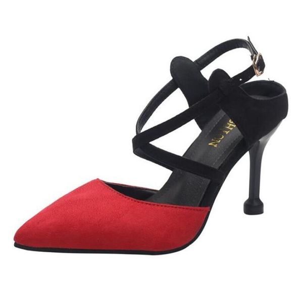 dress shoes fashion suede high heel women pumps pointed toe bridal wedding party ladies buckle strap heels mujer, Black
dress shoes fashion suede high heel women pumps pointed toe bridal wedding party ladies buckle strap heels mujer, Black