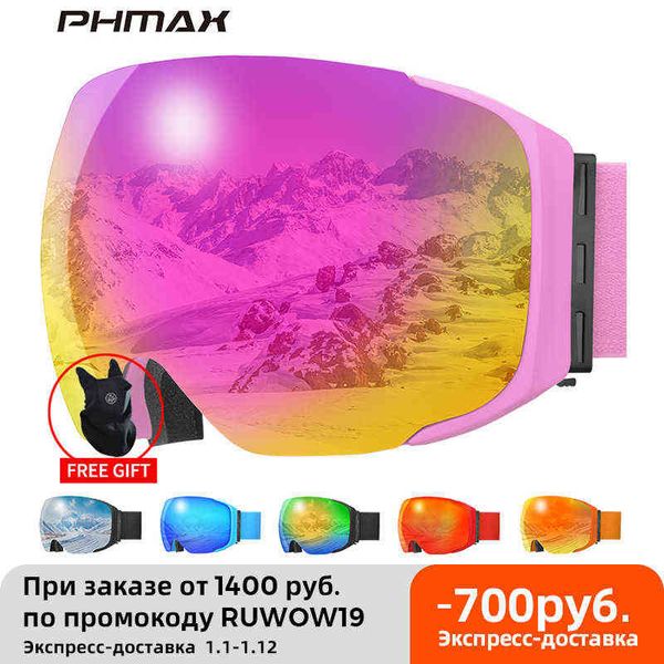 phmax men magnetic ski goggles winter anti-fog snowboard goggles glasses uv400 women double layers ski glasses with ski mask 220110
phmax men magnetic ski goggles winter anti-fog snowboard goggles glasses uv400 women double layers ski glasses with ski mask 220110