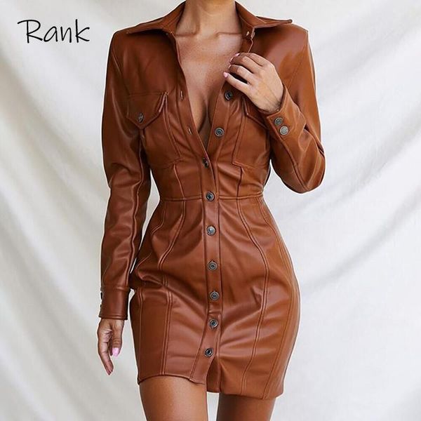 casual dresses rank for women autumn 2021 undefined backless long sleeve slim bodycon button dress pu party vestidos mujer, Black;gray
casual dresses rank for women autumn 2021 undefined backless long sleeve slim bodycon button dress pu party vestidos mujer, Black;gray
