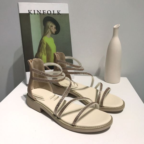 fairy sandals women's flat bottom summer new style fashion all-match comfortable soft low-heeled french gentle roman shoes 01, Black
fairy sandals women's flat bottom summer new style fashion all-match comfortable soft low-heeled french gentle roman shoes 01, Black