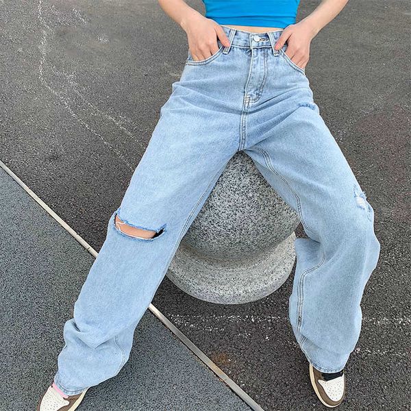 ripped wide-leg women's jeans high waist blue streetwear fashion vintage pants summer fashion loose jeans women
ripped wide-leg women's jeans high waist blue streetwear fashion vintage pants summer fashion loose jeans women