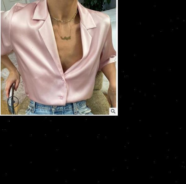summer women fashion short sleeve satin solid color suit shirt, collar neck street daily wear elegant silk shirts blouse, White
summer women fashion short sleeve satin solid color suit shirt, collar neck street daily wear elegant silk shirts blouse, White